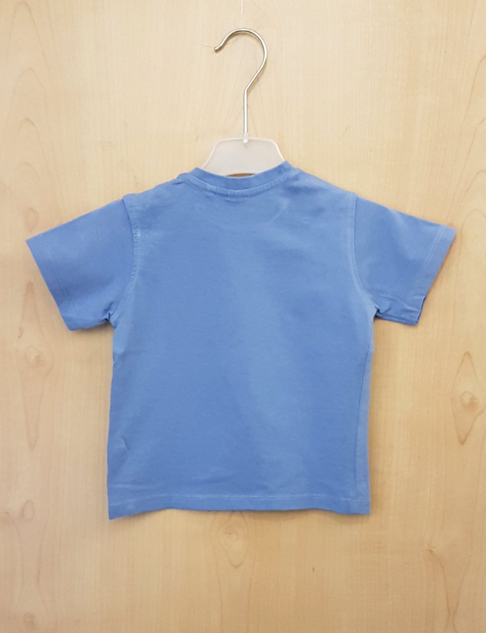 blaues Shirt mit weissem Aufdruck und Zahl - C&A - 86