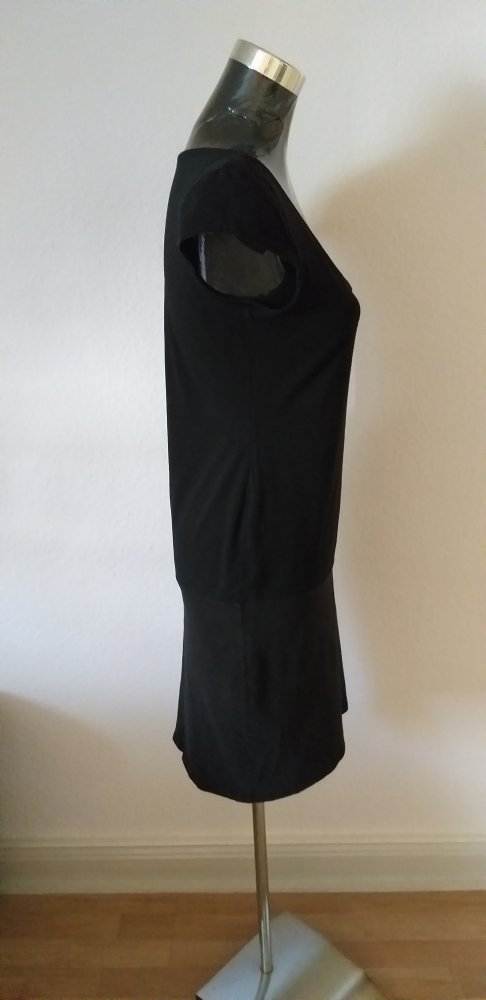 schwarzes knielanges stretch Kleid Gr. S 38