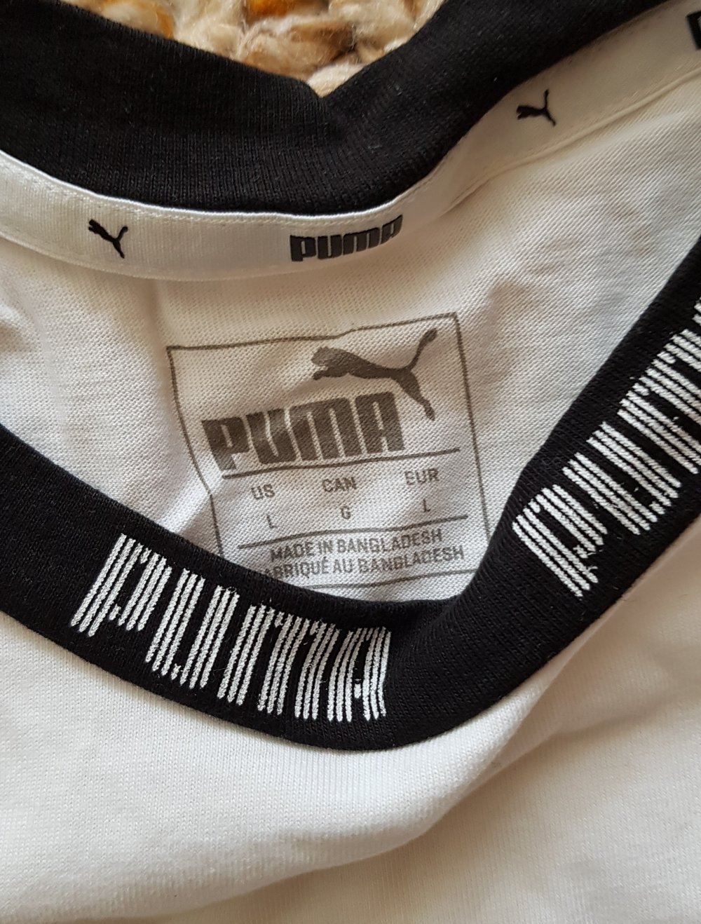 Puma Shirt Top weiß mit Logo Gr.L