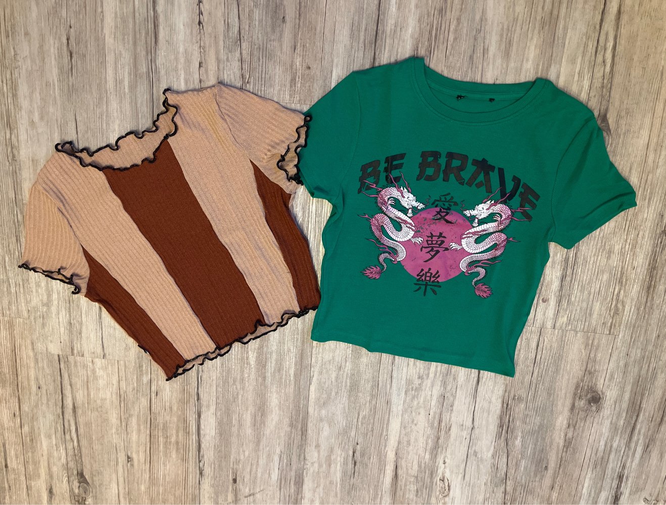 Croptop T-Shirt Set