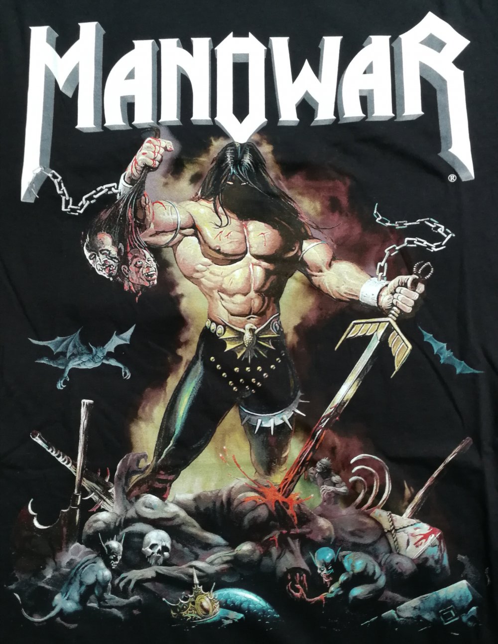 Manowar Merchandise! Bandshirt Heavy Metal Pathos 
