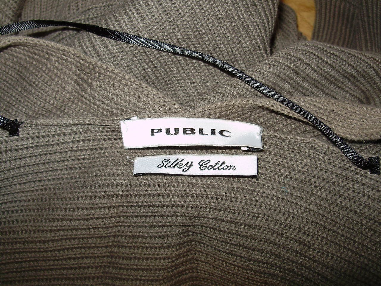 Public cardigan khaki S 100% Baumwolle